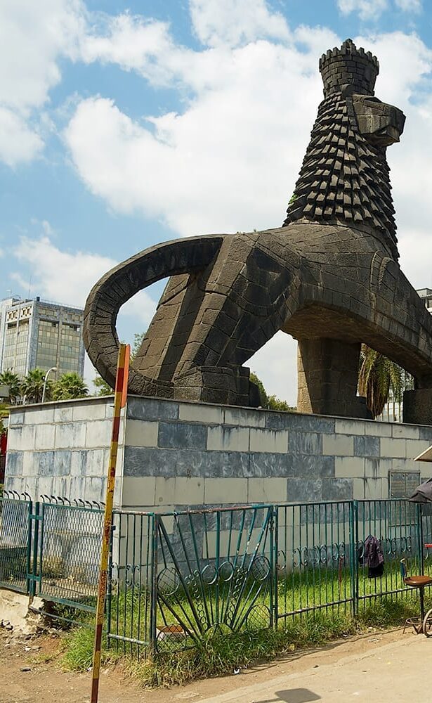 lion judah statue addis ababa ethiopia shutterstock_428558521 e1743446882289